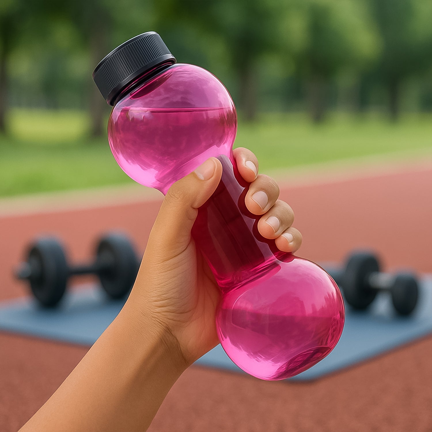 Plastic water Dumbbells Bottle Plastic water Dumbbells Bottle